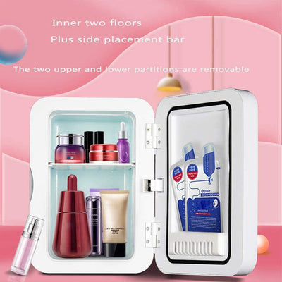 Mini Makeup Fridge Portable Cosmetic Cooler & Warmer