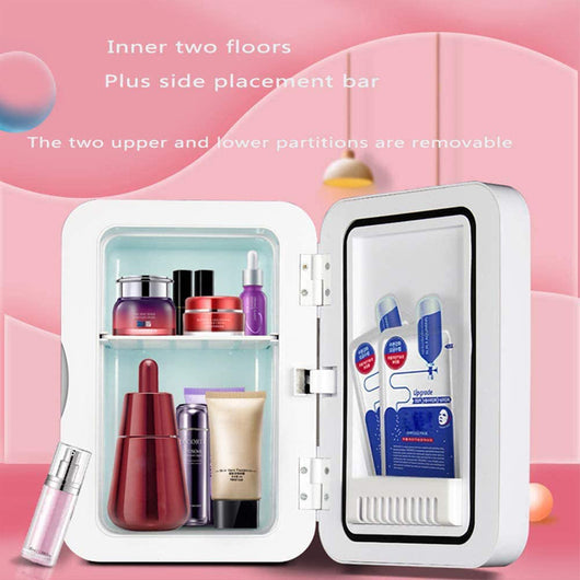 Mini Makeup Fridge Portable Cosmetic Cooler & Warmer