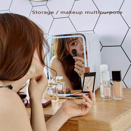 Mini Makeup Fridge Portable Cosmetic Cooler & Warmer