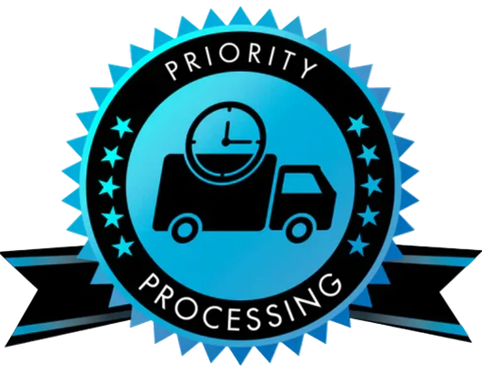 Priority Processing - Ships Today!