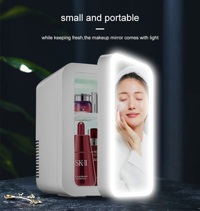Portable Beauty Fridge 8-Liter Skincare Cooler